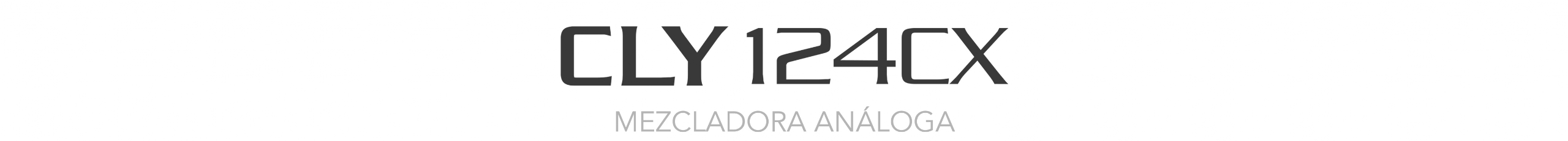 CLY124CX MEZCLADORA ANÁLOGA